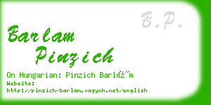 barlam pinzich business card